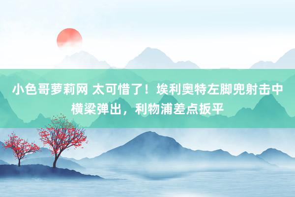 小色哥萝莉网 太可惜了！埃利奥特左脚兜射击中横梁弹出，利物浦差点扳平
